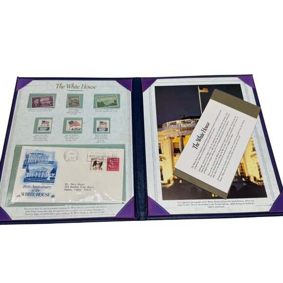 The White House Commemorative Stamp Set In Exclusive Postal Society Folder READ - Picture 1 of 16